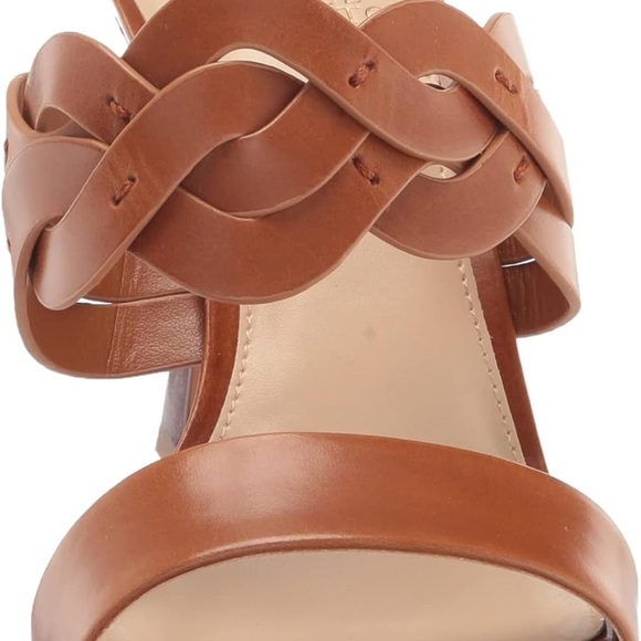 Vince Camuto Tan Woven Strap Heels - Picture 2 of 12